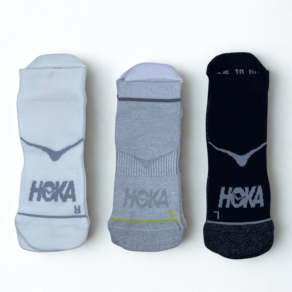 3 Pairs HOKA Time To Fly No Show Socks  Unisex L , NWOT